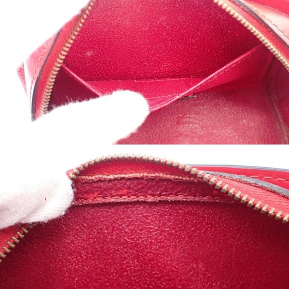 LOUIS VUITTON LV Logo Dauphine PM Pouch Bag Epi Leather Red M48447 02AA006 - Picture 12 of 14